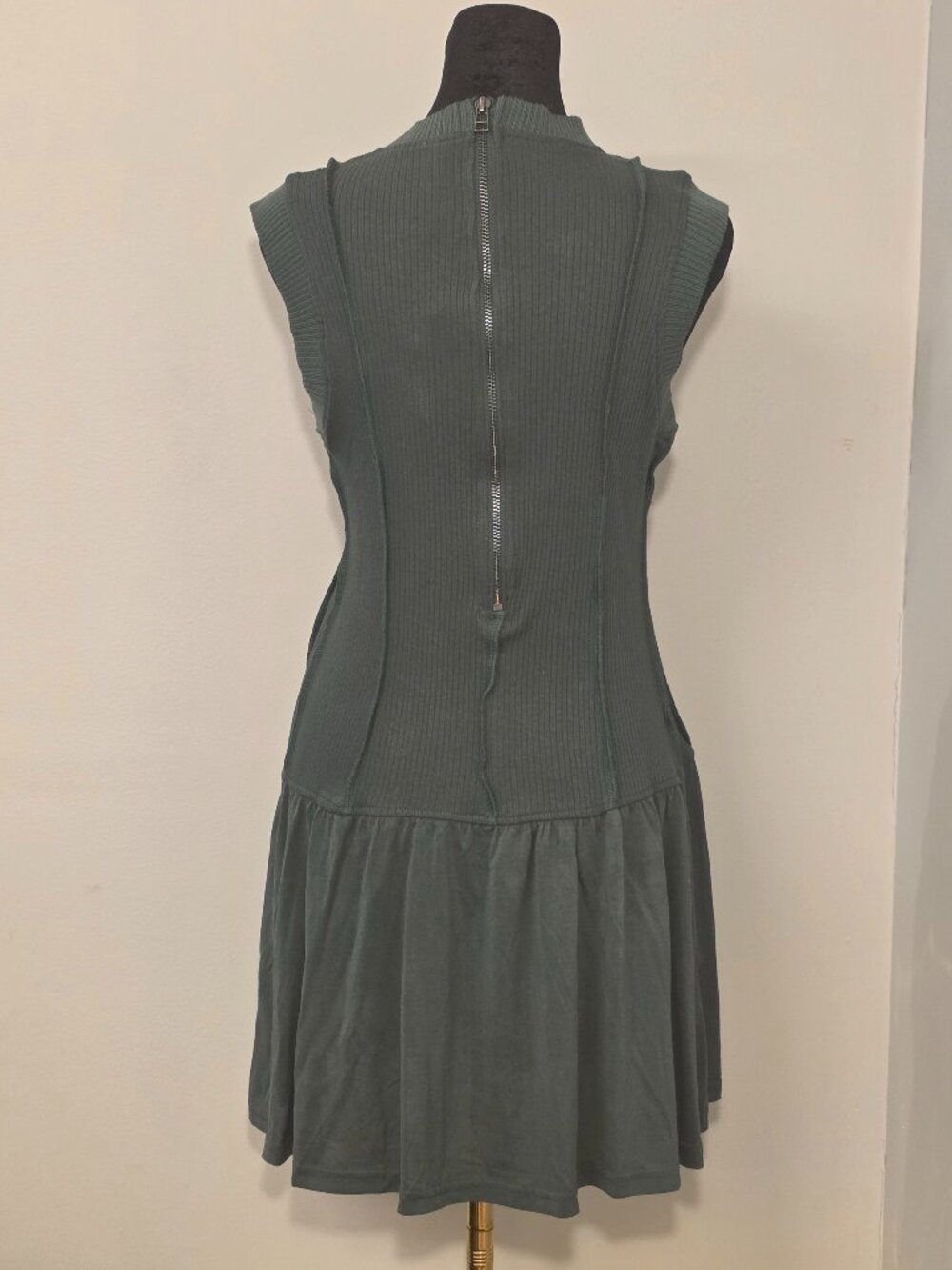 NWT Anthropologie Daily Practice Buzzer Beater Sleeveless Mini Dress Size S - Picture 3 of 5